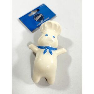 RUZ Pillsbury Dough Boy Novelty Christmas Tree Decoupage Ornament Plastic